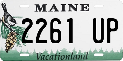 ME license plate 2261UP