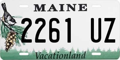 ME license plate 2261UZ
