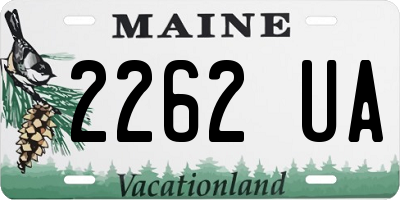 ME license plate 2262UA