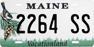 ME license plate 2264SS