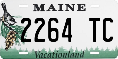 ME license plate 2264TC