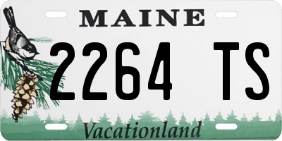 ME license plate 2264TS