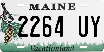 ME license plate 2264UY