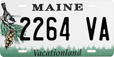 ME license plate 2264VA