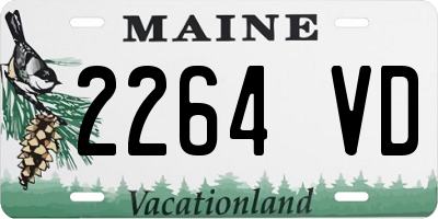 ME license plate 2264VD