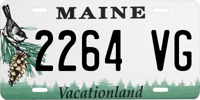 ME license plate 2264VG