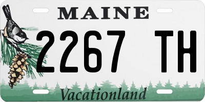 ME license plate 2267TH