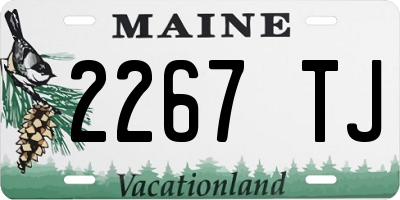ME license plate 2267TJ