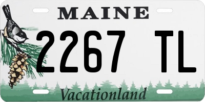 ME license plate 2267TL