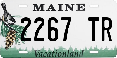 ME license plate 2267TR