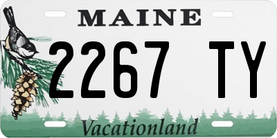 ME license plate 2267TY