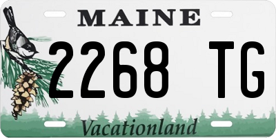 ME license plate 2268TG