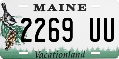 ME license plate 2269UU