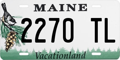 ME license plate 2270TL