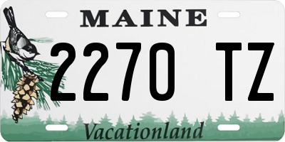 ME license plate 2270TZ