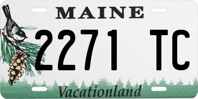 ME license plate 2271TC