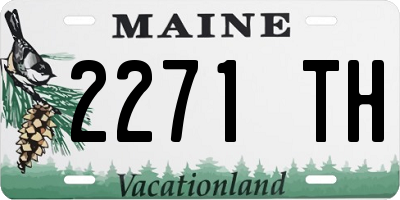 ME license plate 2271TH