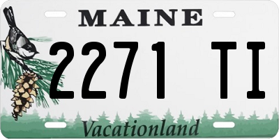ME license plate 2271TI