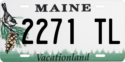 ME license plate 2271TL