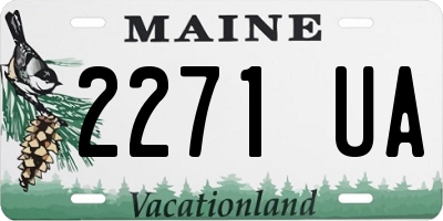ME license plate 2271UA