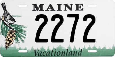 ME license plate 2272