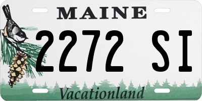 ME license plate 2272SI