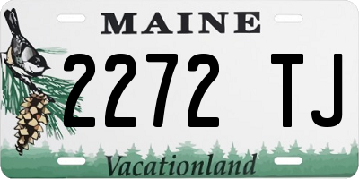 ME license plate 2272TJ