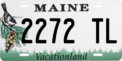ME license plate 2272TL