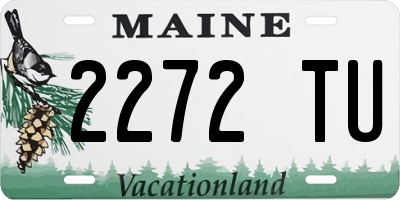 ME license plate 2272TU