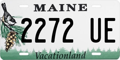 ME license plate 2272UE