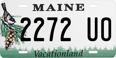 ME license plate 2272UO