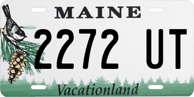 ME license plate 2272UT