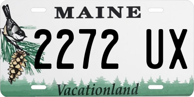 ME license plate 2272UX