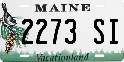 ME license plate 2273SI