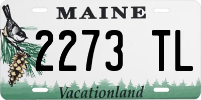 ME license plate 2273TL