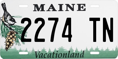 ME license plate 2274TN