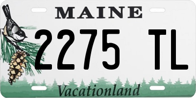ME license plate 2275TL