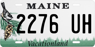 ME license plate 2276UH