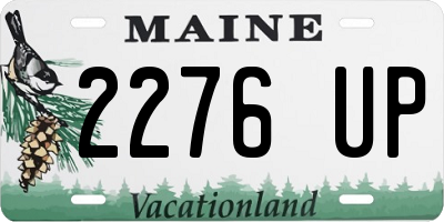 ME license plate 2276UP