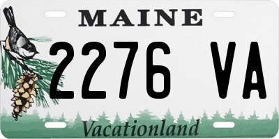 ME license plate 2276VA