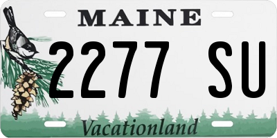 ME license plate 2277SU
