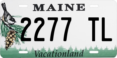 ME license plate 2277TL