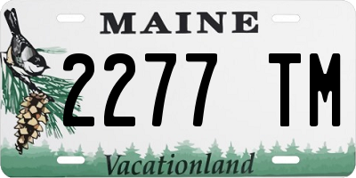 ME license plate 2277TM