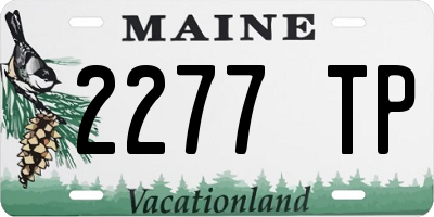 ME license plate 2277TP