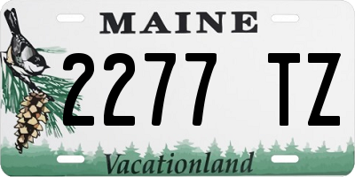 ME license plate 2277TZ