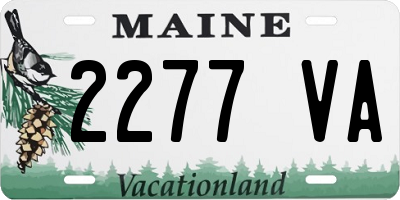 ME license plate 2277VA