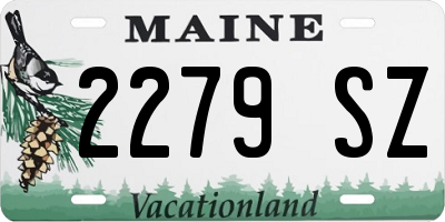 ME license plate 2279SZ