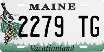 ME license plate 2279TG
