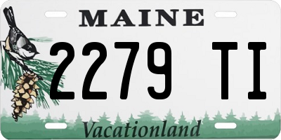 ME license plate 2279TI