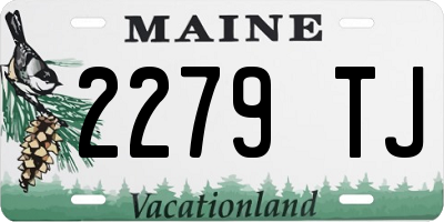 ME license plate 2279TJ
